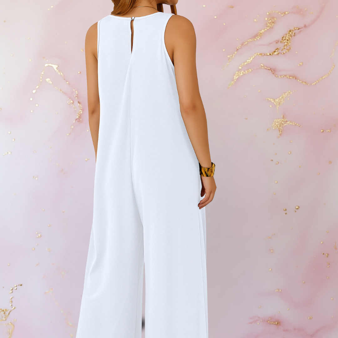 Grace™ | Wide-Leg Sleeveless Jumpsuit