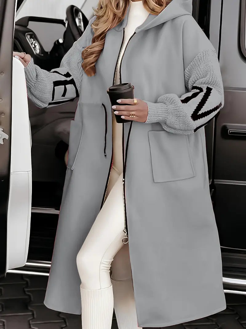 Rosana | Elegant Hooded Cardigan Coat