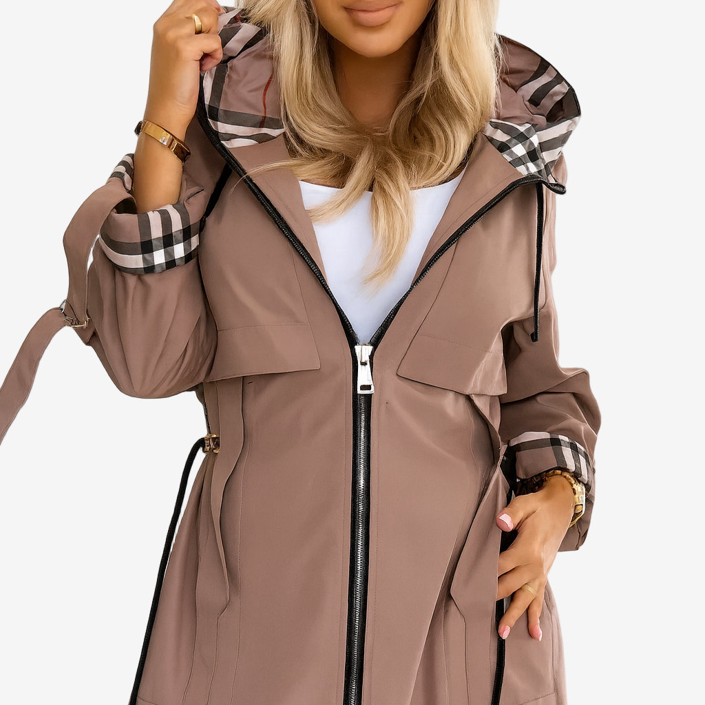 Nathalie™ Elegant Trench Coat