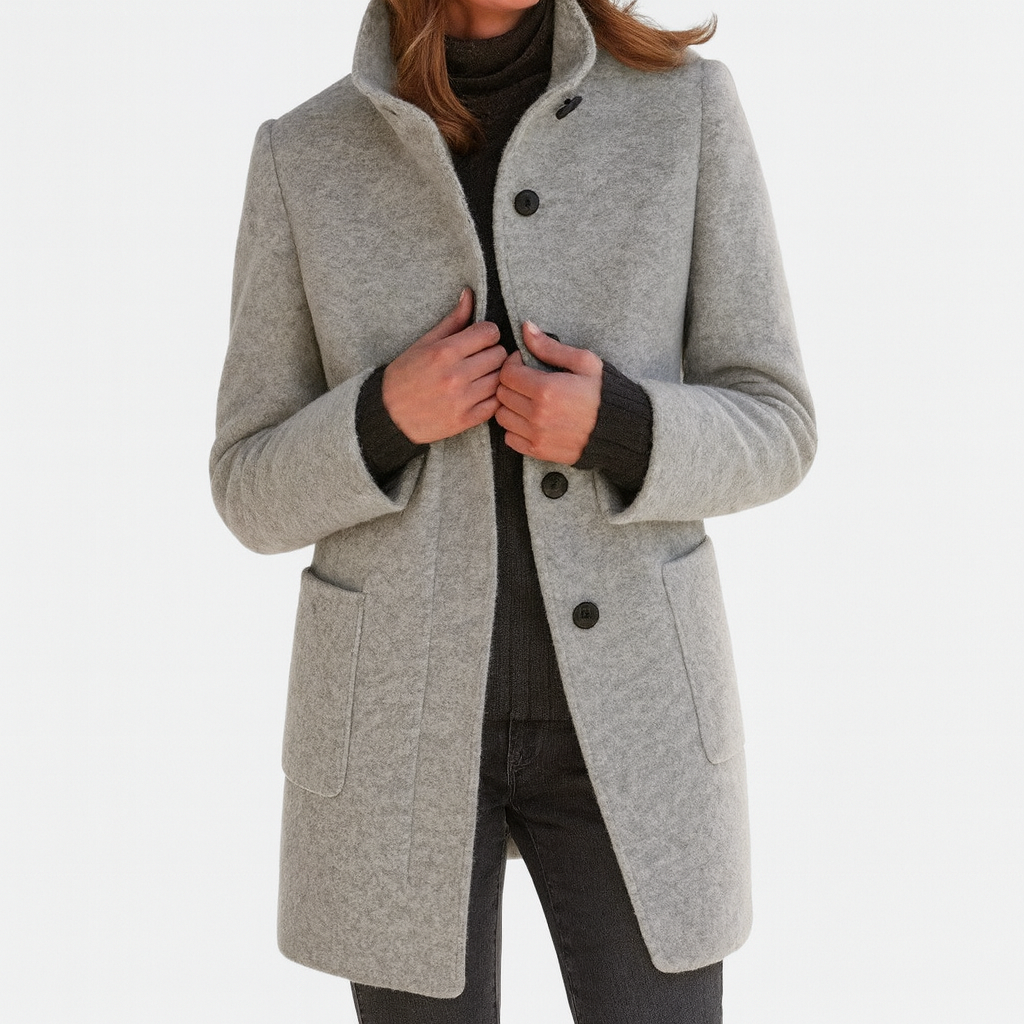 Amy™ | Women's coat with high collar