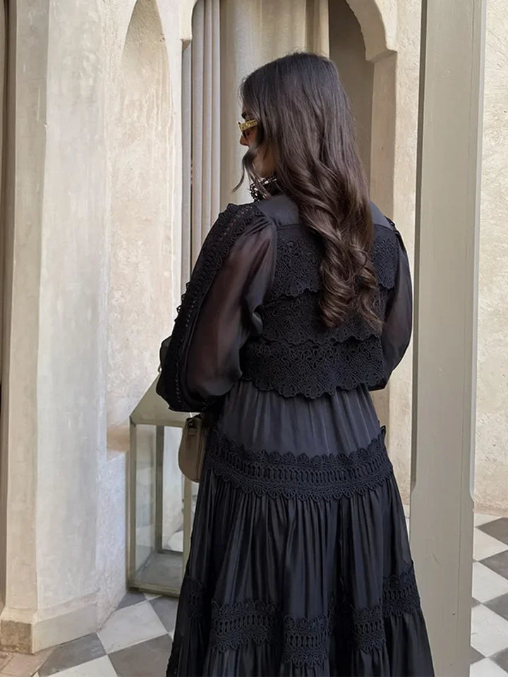 Lyna™ | Embroidery Maxi Dress