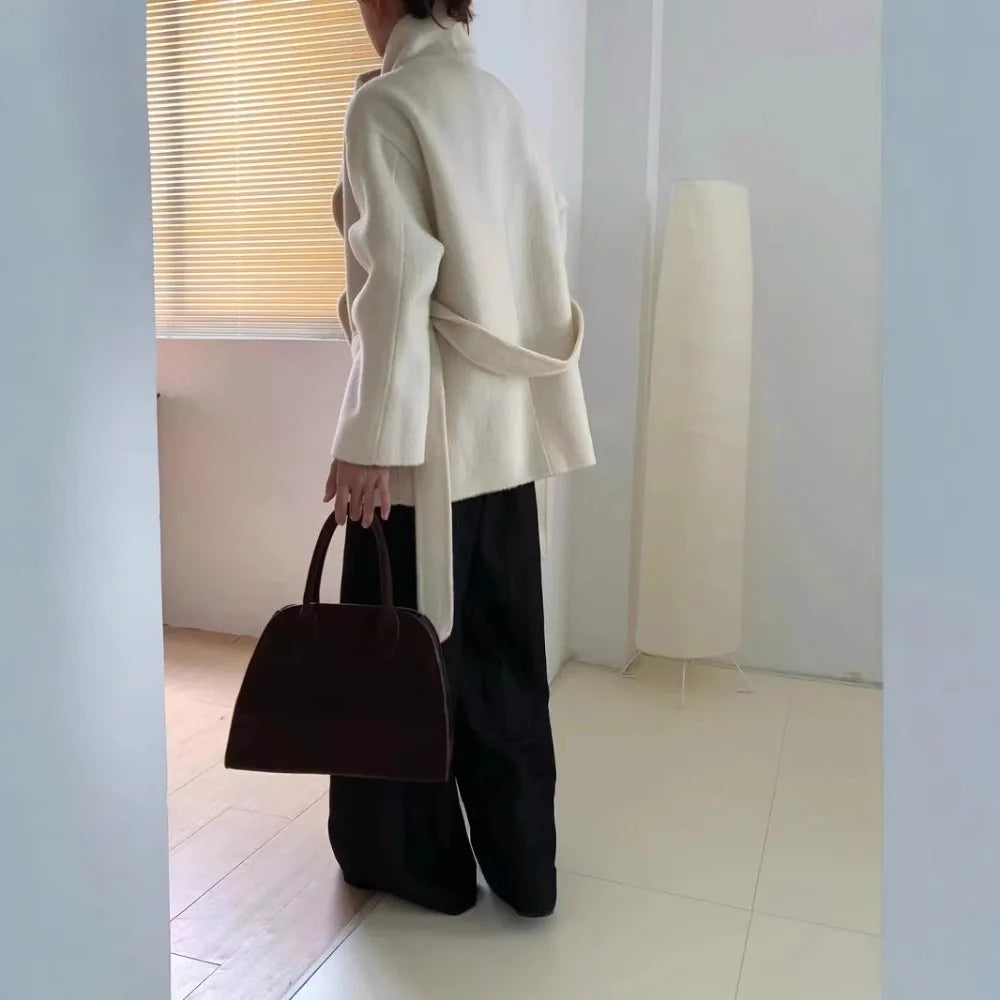 Velmira | Silk and Wool Coat