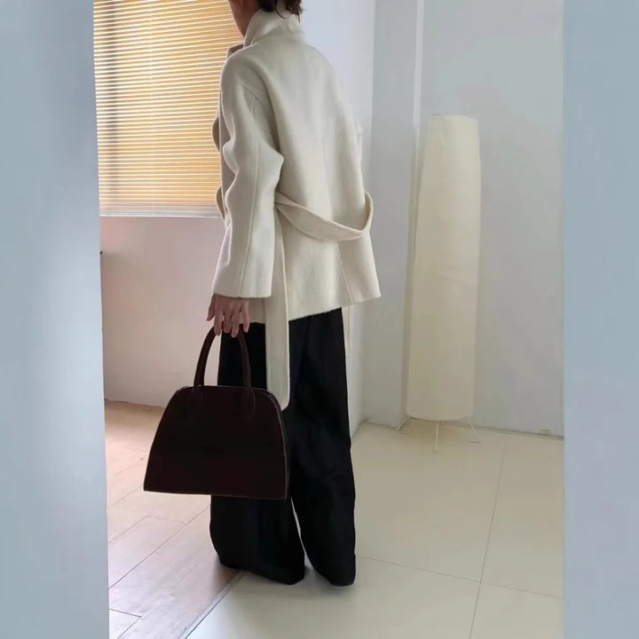 Velmira | Silk and Wool Coat