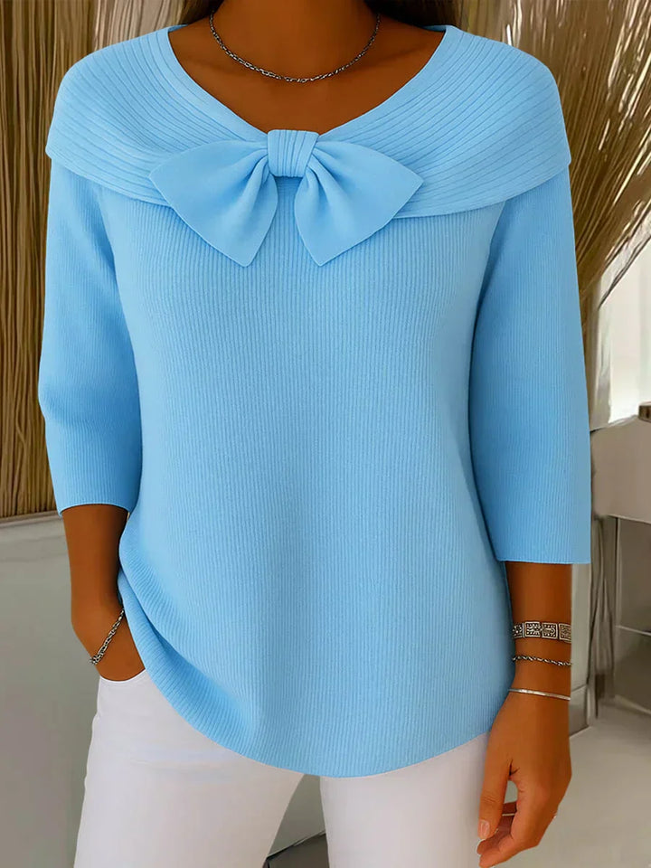 Lirya | Elegant knit top with bow