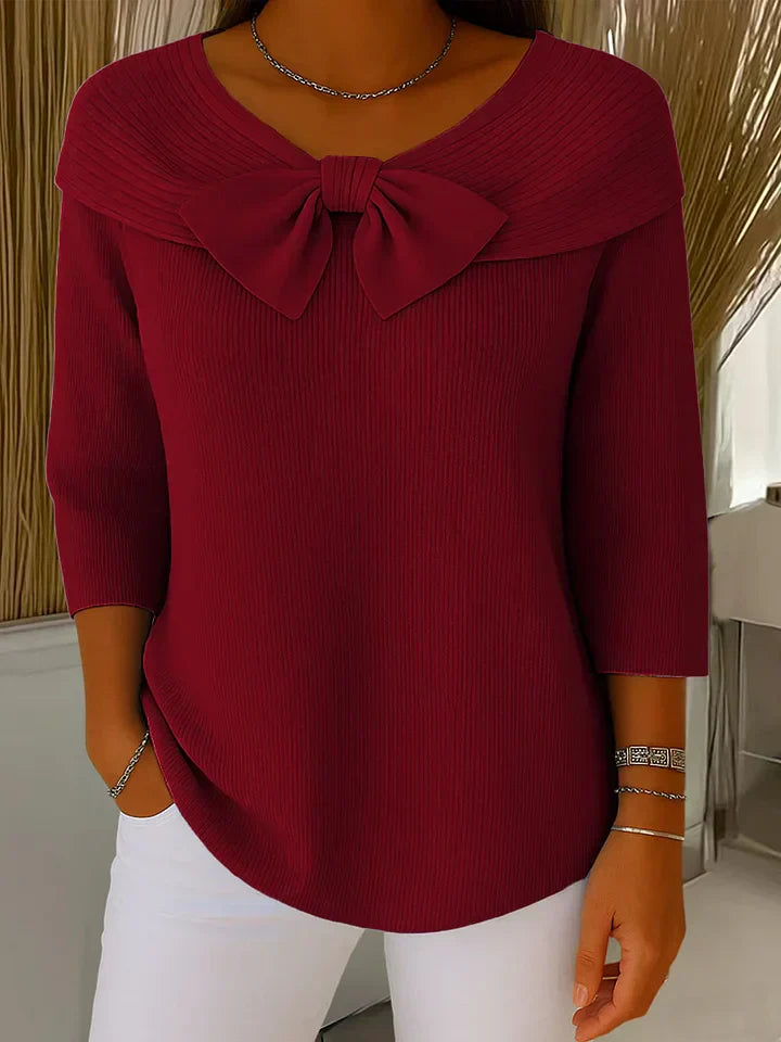 Lirya | Elegant knit top with bow