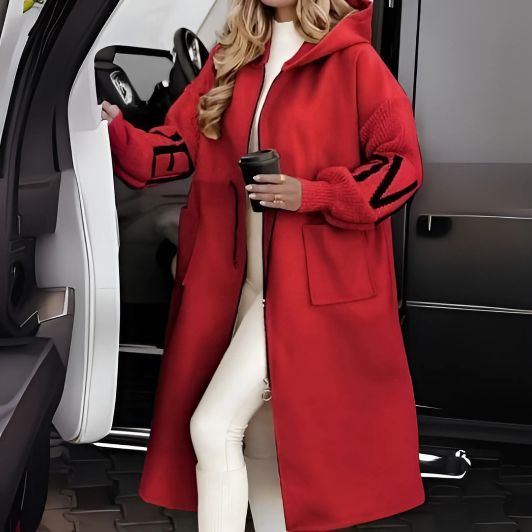 Rosana | Elegant Hooded Cardigan Coat