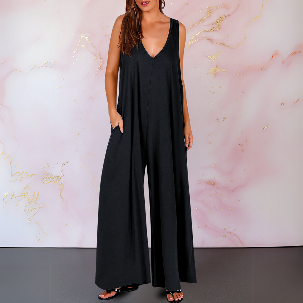 Grace™ | Wide-Leg Sleeveless Jumpsuit