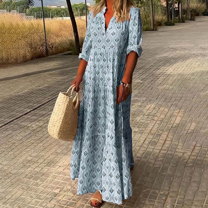 Alexa - Elegant Flowy Boho Maxi Dress