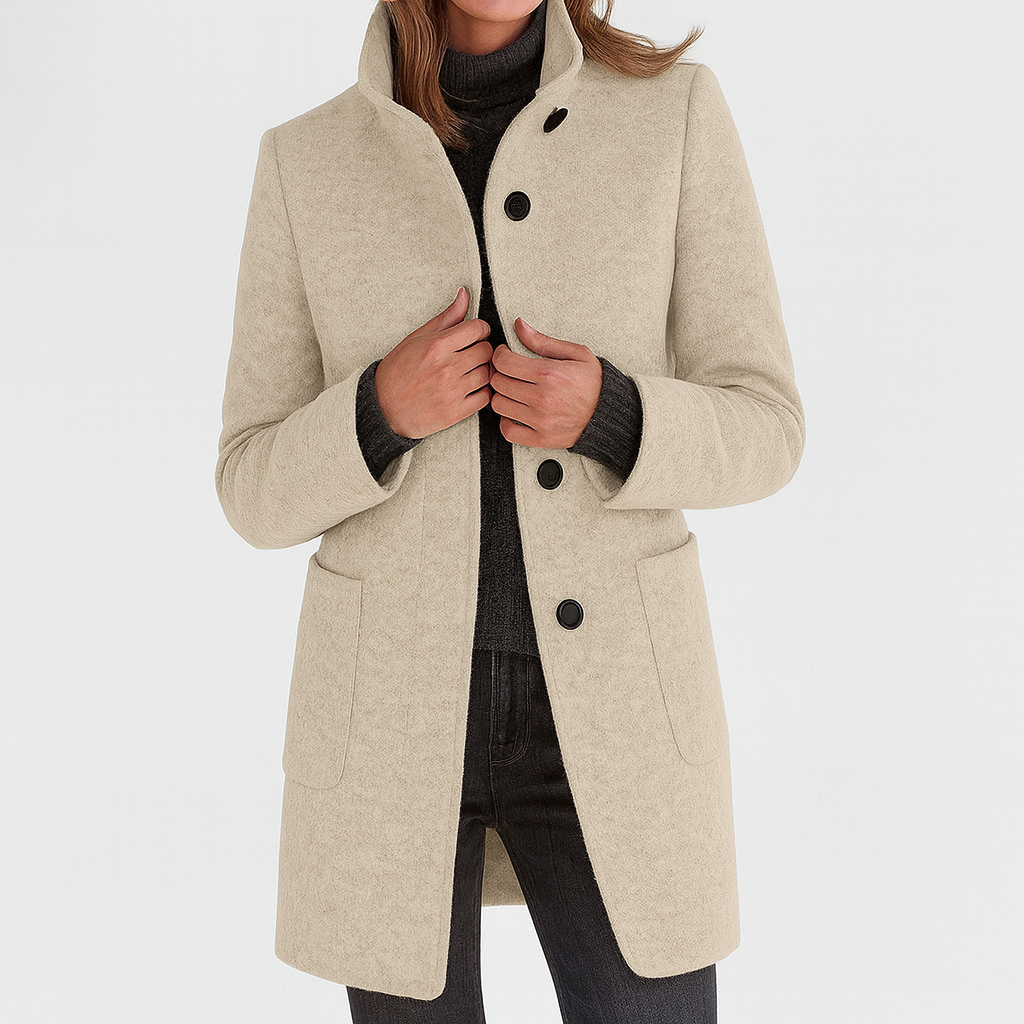 Amy™ | Women's coat with high collar