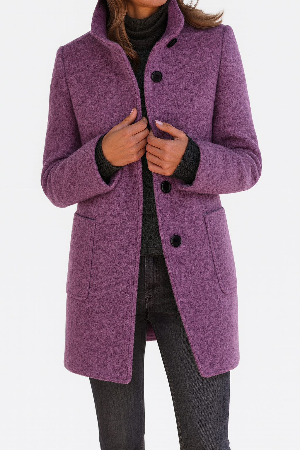 Amy™ | Women's coat with high collar
