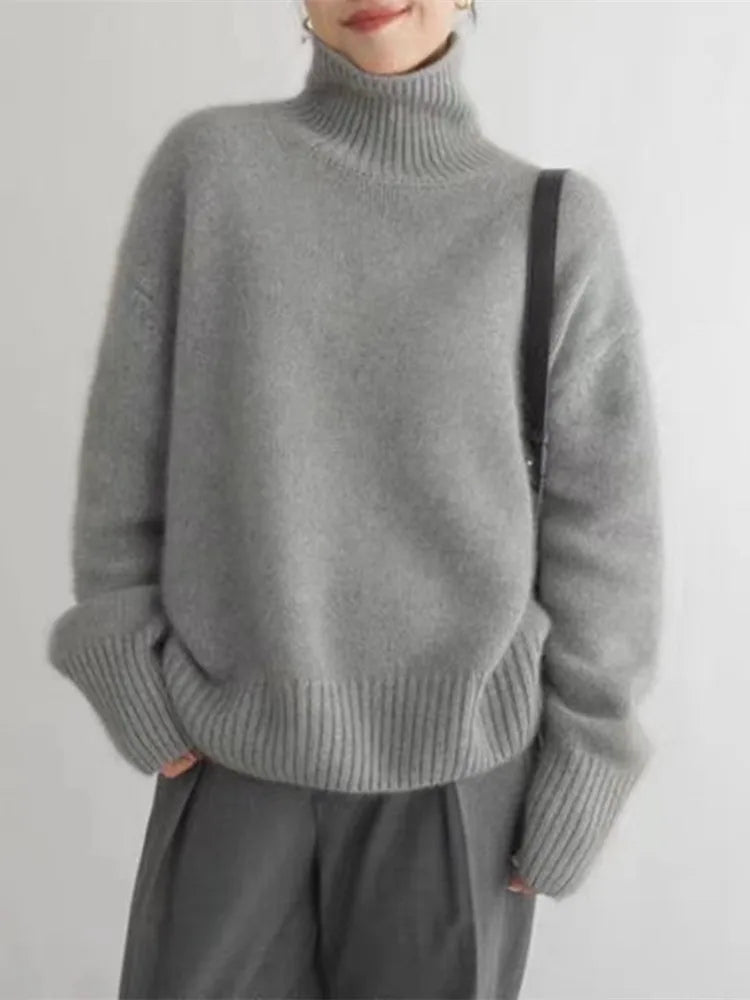 Isabella - High Collar Cashmere