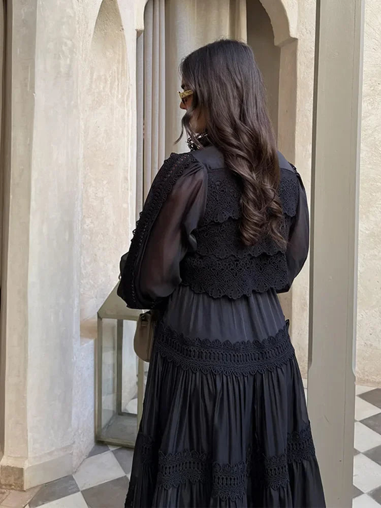 Lyna™ | Embroidery Maxi Dress