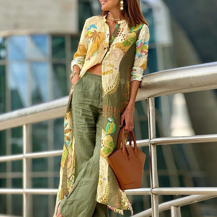 Mirélaine – Elegant linen coordinated outfit