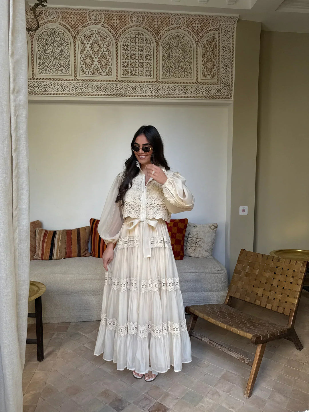 Lyna™ | Embroidery Maxi Dress