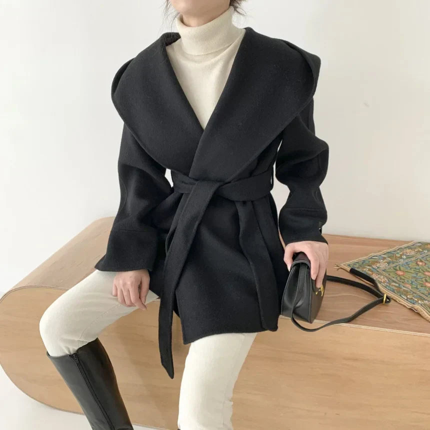 Noelia | Wool Coat with Hood