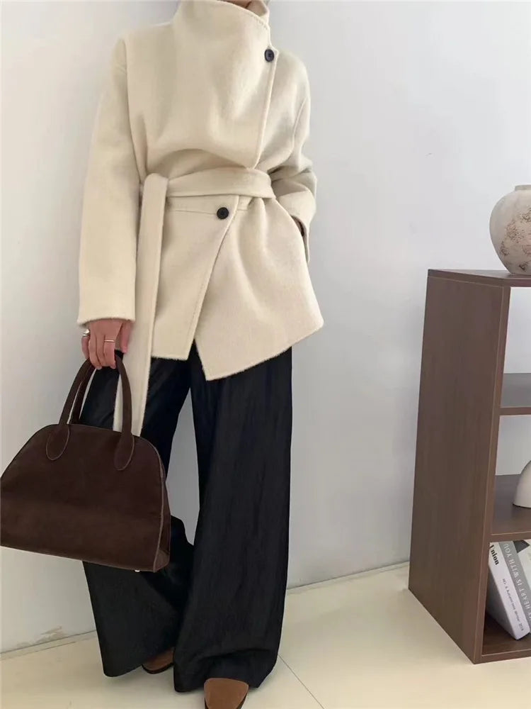 Velmira | Silk and Wool Coat