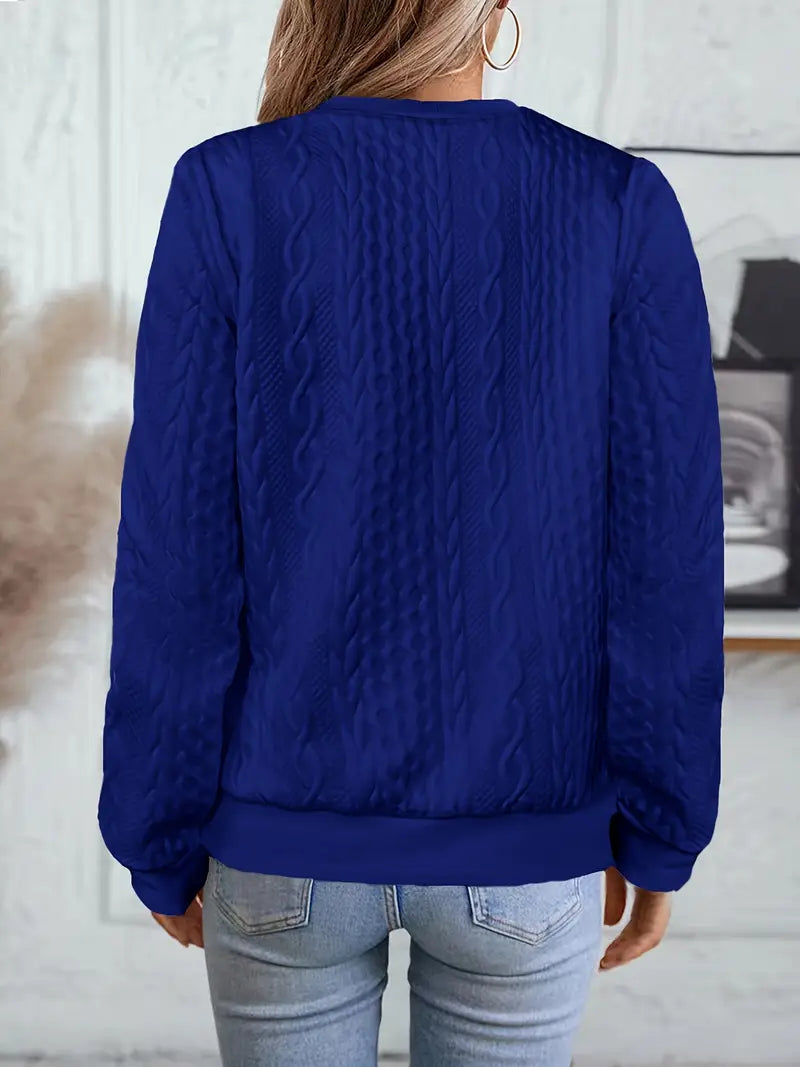 Elvarine | Cable Knit Zip-Up