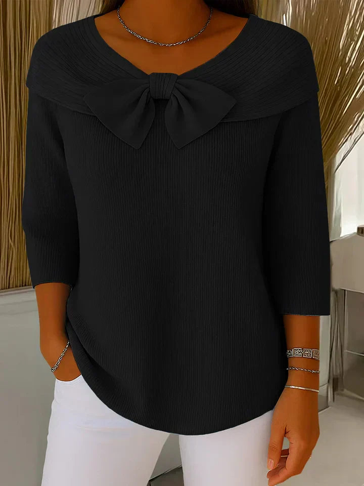 Lirya | Elegant knit top with bow